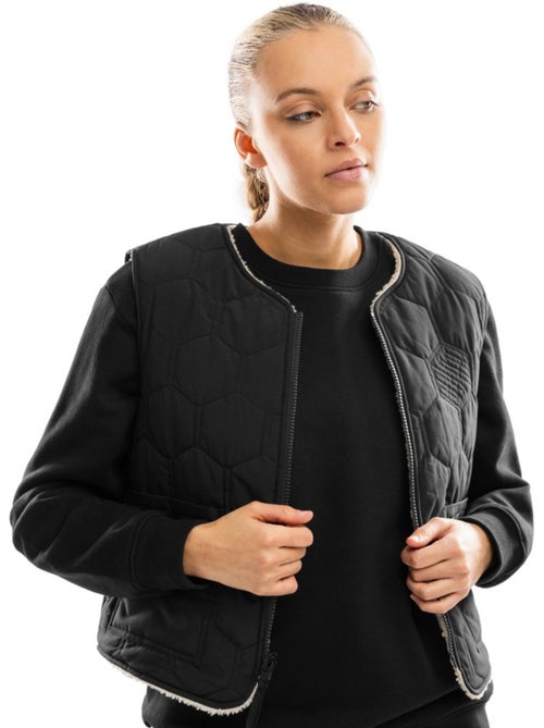Gilet trapuntato reversibile in sherpa da donna lifestyle donna scape - Kiabi Gilet trapuntato reversibile in sherpa da donna lifestyle donna scape - Kiabi
