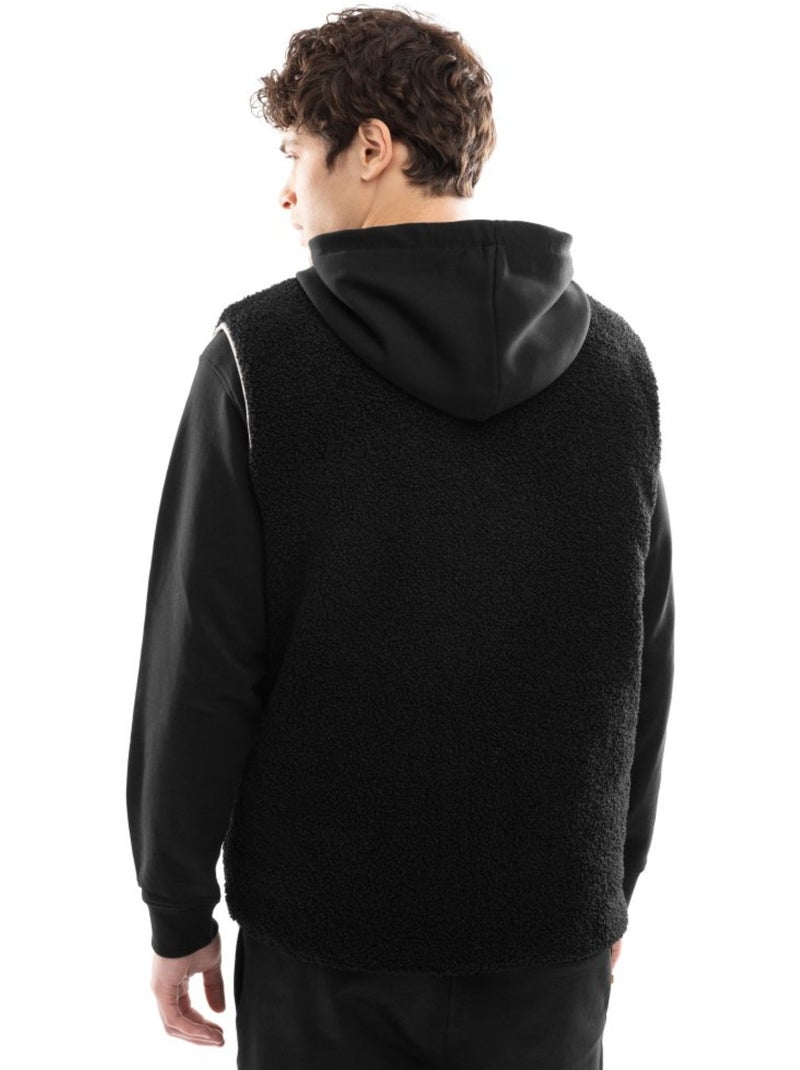 Gilet trapuntato reversibile in sherpa da uomo lifestyle uomo tromso Nero - Kiabi