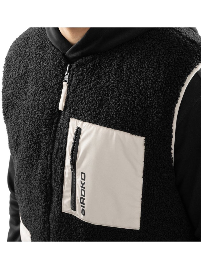 Gilet trapuntato reversibile in sherpa da uomo lifestyle uomo tromso Nero - Kiabi