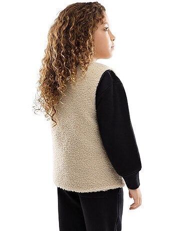 Gilet trapuntato reversibile in sherpa per bambine lifestyle bambini e bambine t