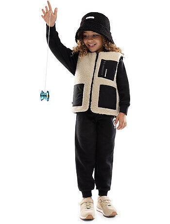 Gilet trapuntato reversibile in sherpa per bambine lifestyle bambini e bambine t