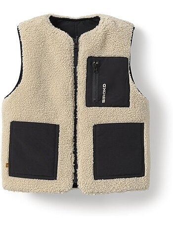 Gilet trapuntato reversibile in sherpa per bambine lifestyle bambini e bambine t