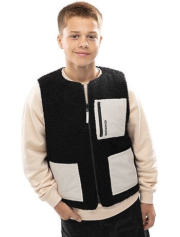 Gilet trapuntato reversibile in sherpa per bambini lifestyle bambini e bambine e