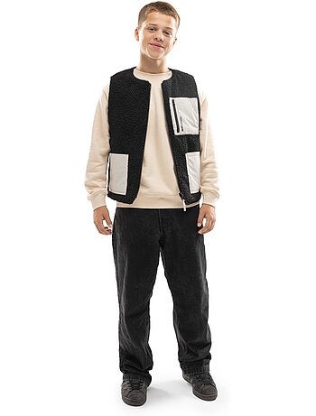 Gilet trapuntato reversibile in sherpa per bambini lifestyle bambini e bambine e