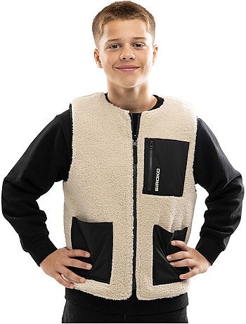 Gilet trapuntato reversibile in sherpa per bambini lifestyle bambini e bambine t