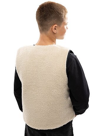 Gilet trapuntato reversibile in sherpa per bambini lifestyle bambini e bambine t