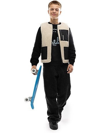 Gilet trapuntato reversibile in sherpa per bambini lifestyle bambini e bambine t