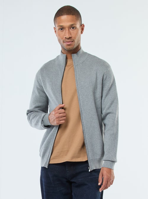 Gilet unito con zip e collo alto - Kiabi