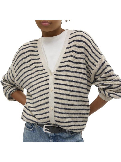 Gilet Vero Moda a Righe per Ragazza - Kiabi Gilet Vero Moda a Righe per Ragazza - Kiabi