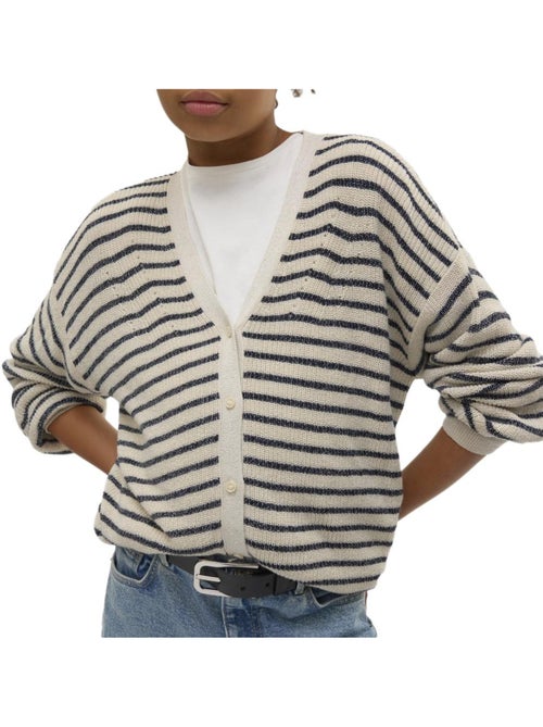 Gilet Vero Moda a Righe per Ragazza - Kiabi Gilet Vero Moda a Righe per Ragazza - Kiabi