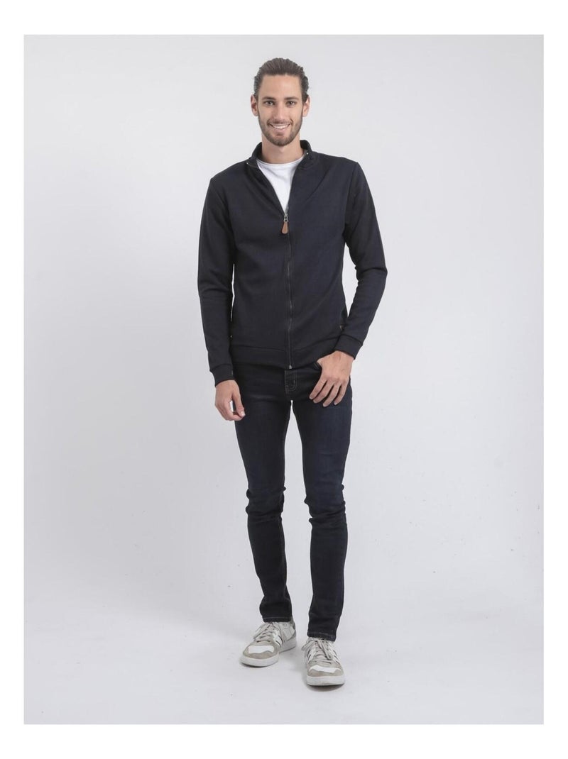 Gilet zip collo alto WITS Blu marino - Kiabi