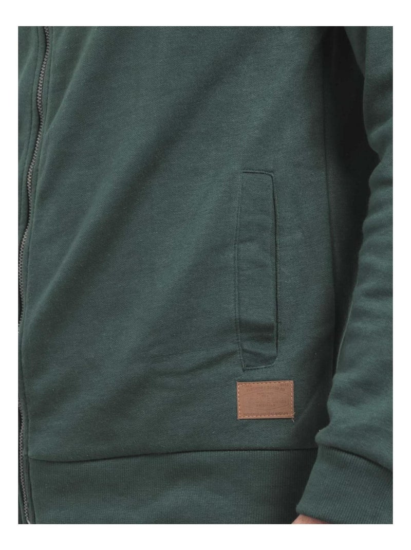 Gilet zip collo alto WITS Verde scuro - Kiabi