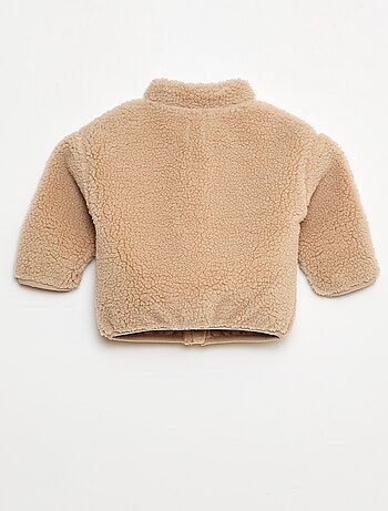 Gilet zippato effetto montone
