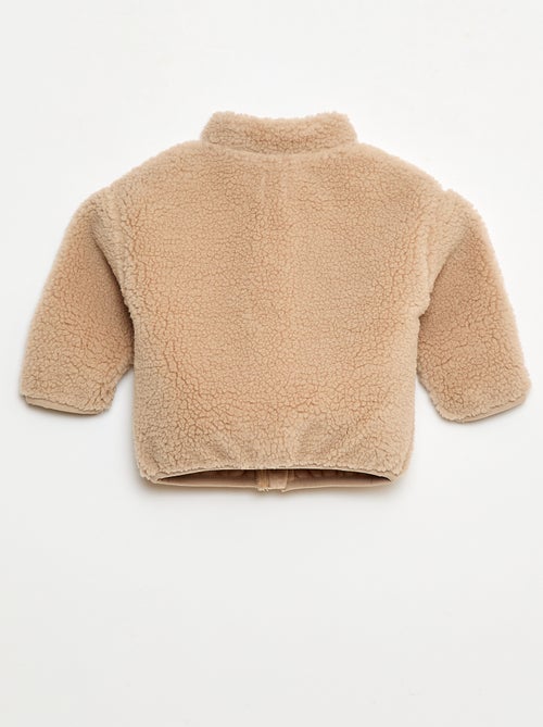 Gilet zippato effetto montone - Kiabi