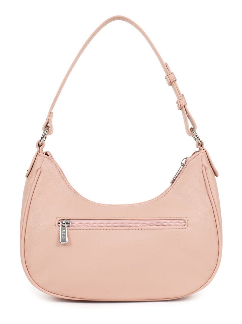 GINA - Borsa a spalla con 1 manico Beige/Rosa - Kiabi