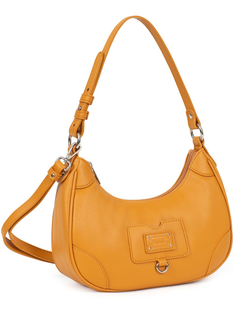 GINA - Borsa a spalla con 1 manico Senape - Kiabi