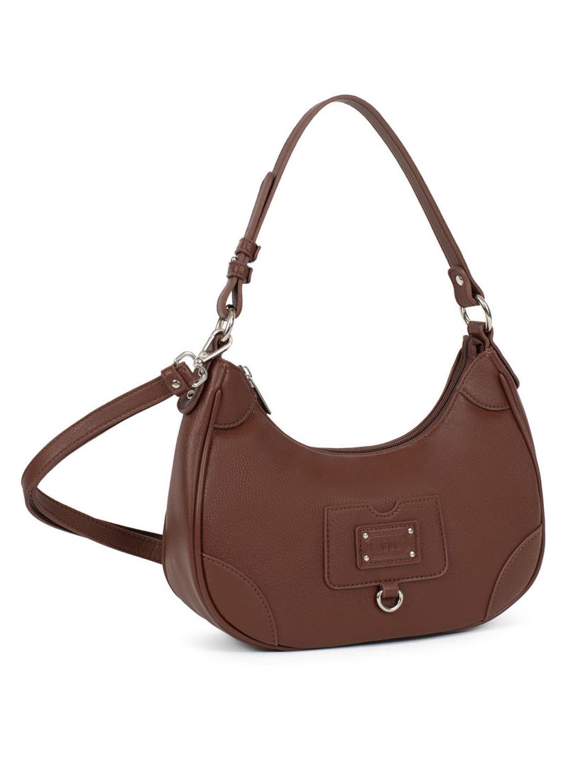 GINA - Borsa a spalla con 1 manico Terracotta - Kiabi