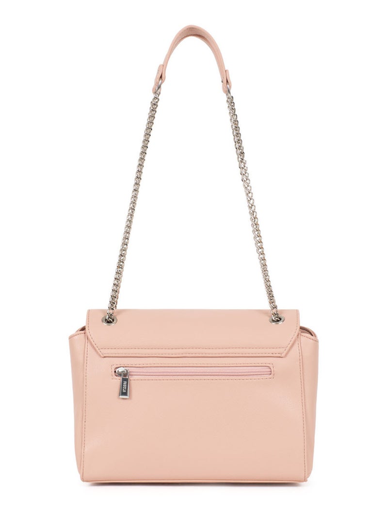 GINA - Borsa a spalla con 2 manici Beige/Rosa - Kiabi