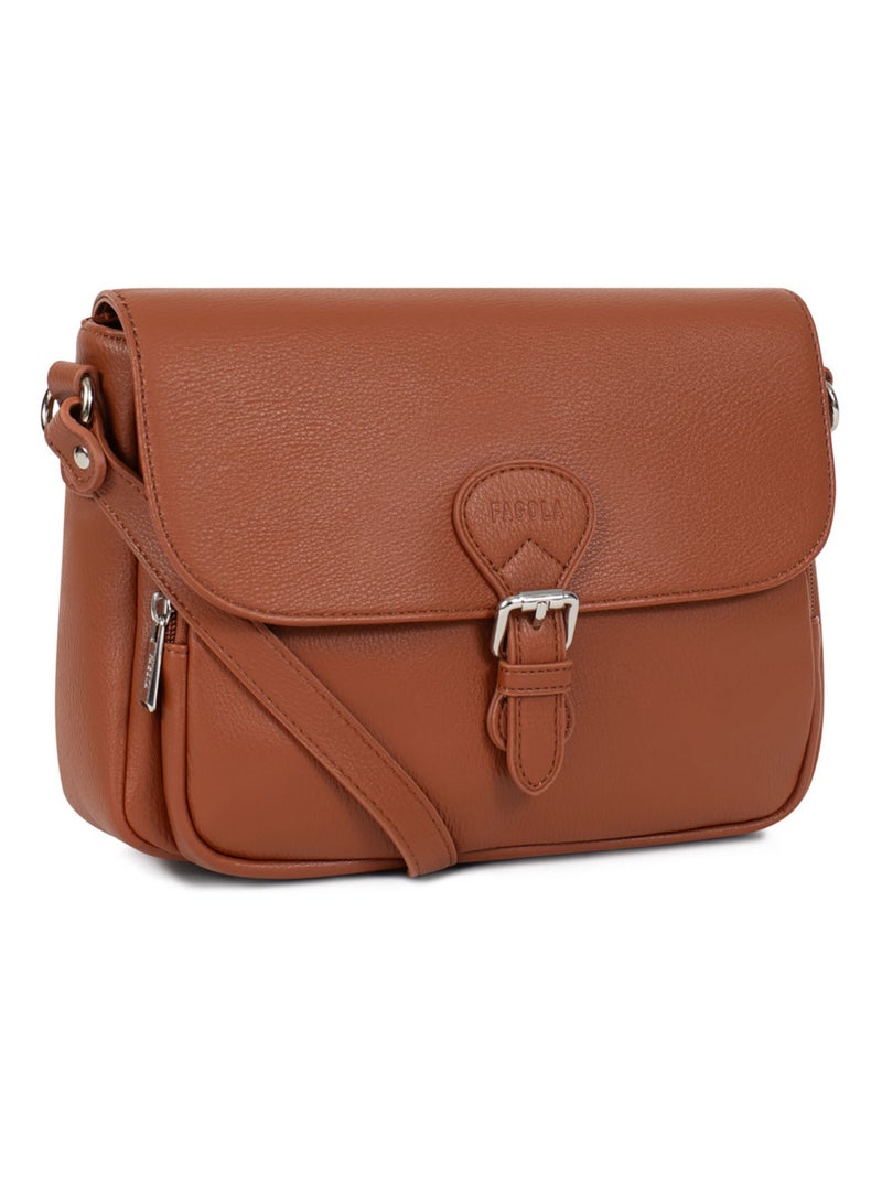 GINA - Borsa a tracolla Cognac - Kiabi