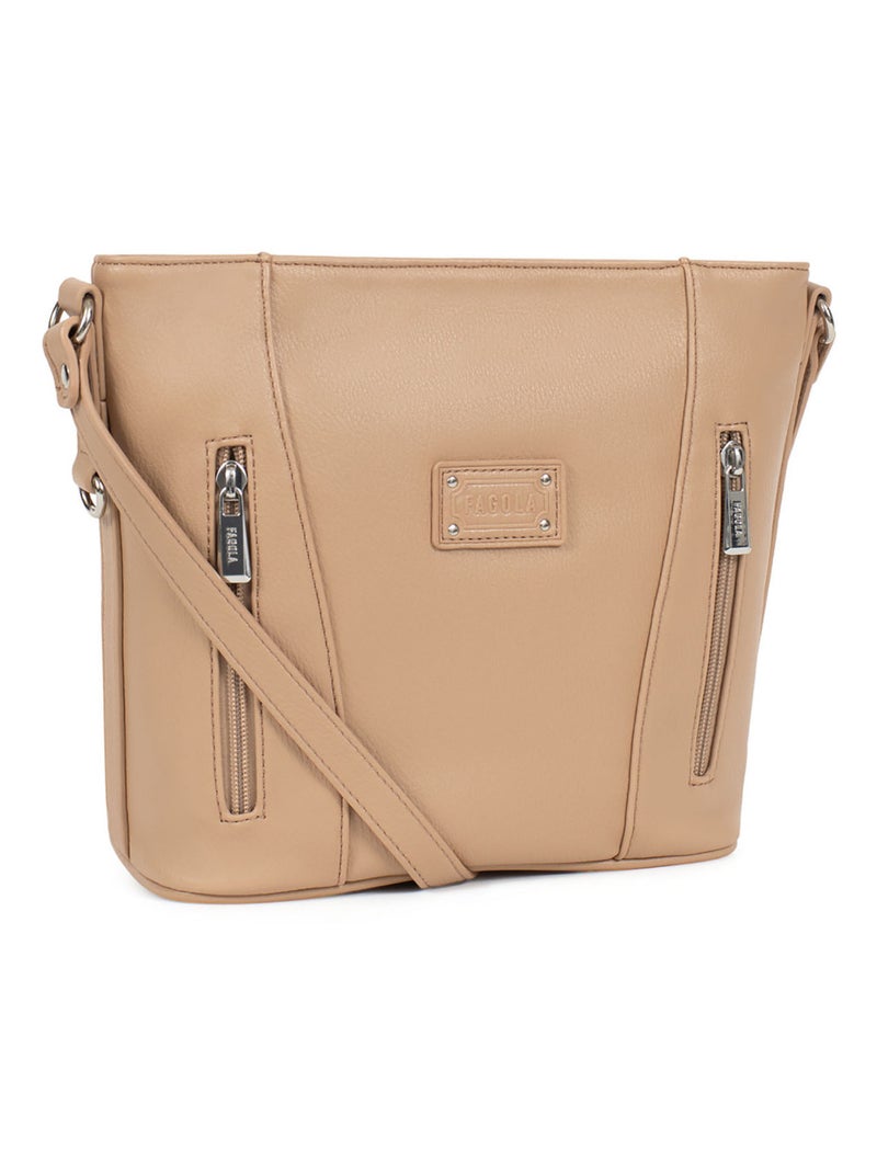 GINA - Borsa a tracolla Marrone chiaro - Kiabi