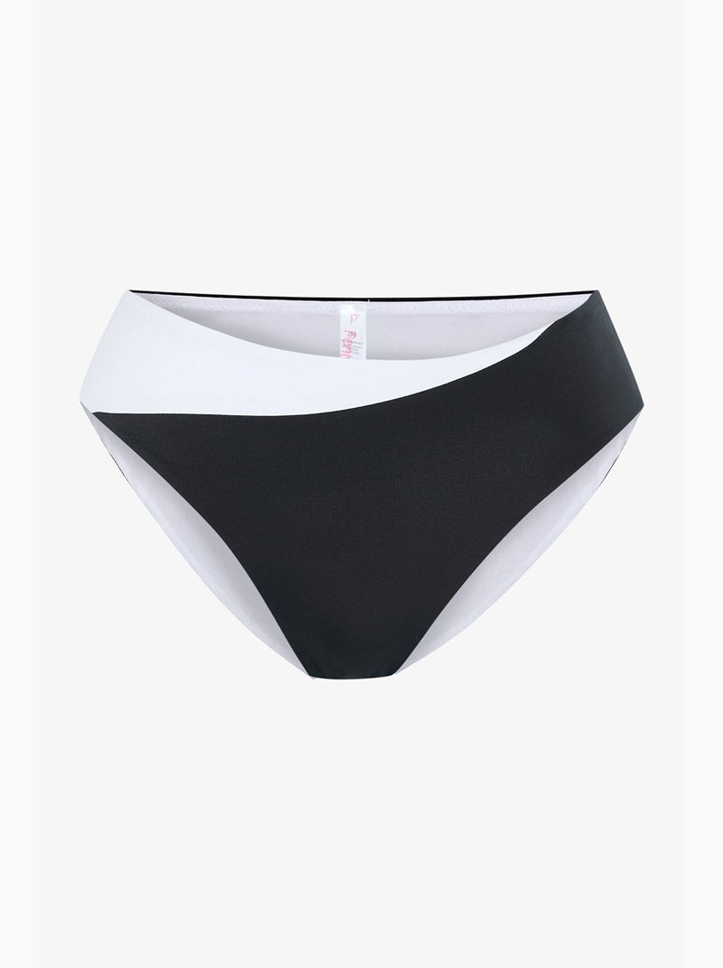 Gina slip bikini hipster penti Nero Bianco - Kiabi