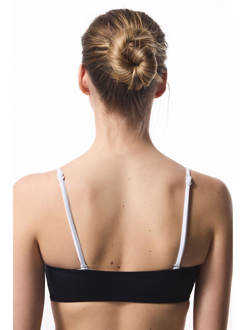 Gina top bikini a fascia penti Bianco Nero - Kiabi