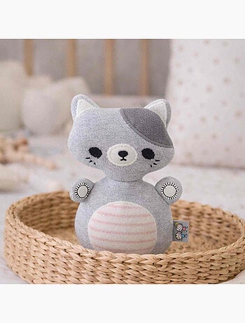 Giocattolo a rimbalzo per bambino gatto in cotone | sevira kids | sevira kids