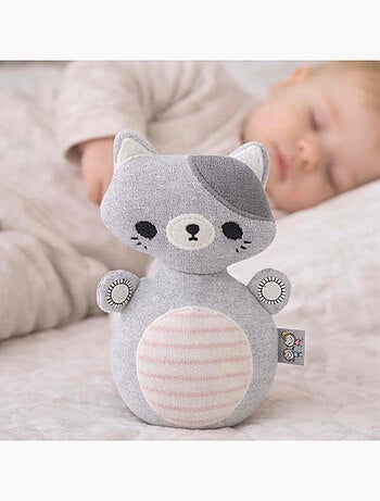 Giocattolo a rimbalzo per bambino gatto in cotone | sevira kids | sevira kids