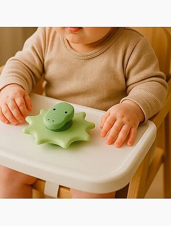 Giocattolo bebé spinner con ventosa dinosauro | Little L