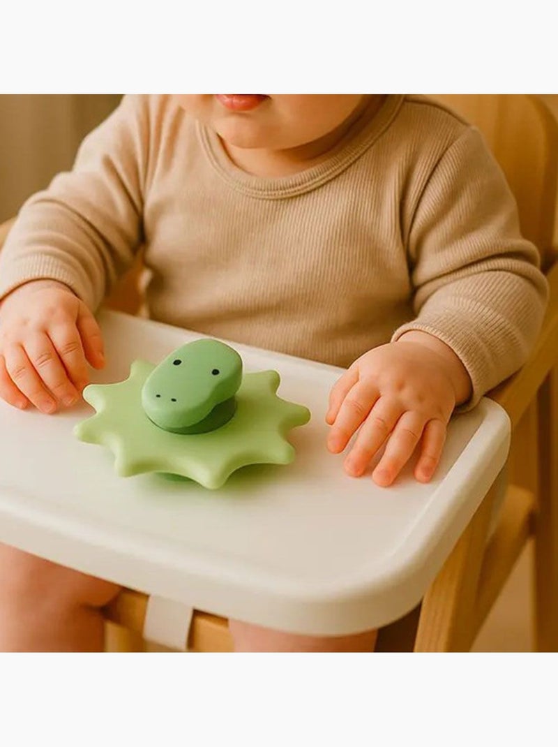 Giocattolo bebé spinner con ventosa dinosauro | Little L Verde - Kiabi