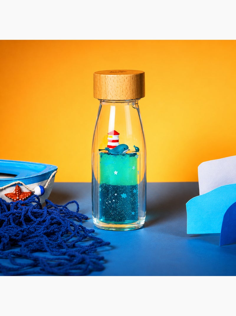 Giocattolo bottiglia sensoriale move per bambino | Petit Boum Blu marino/Turchese - Kiabi