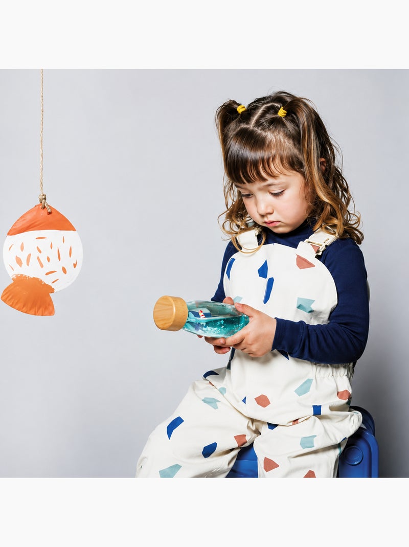Giocattolo bottiglia sensoriale move per bambino | Petit Boum Blu marino/Turchese - Kiabi