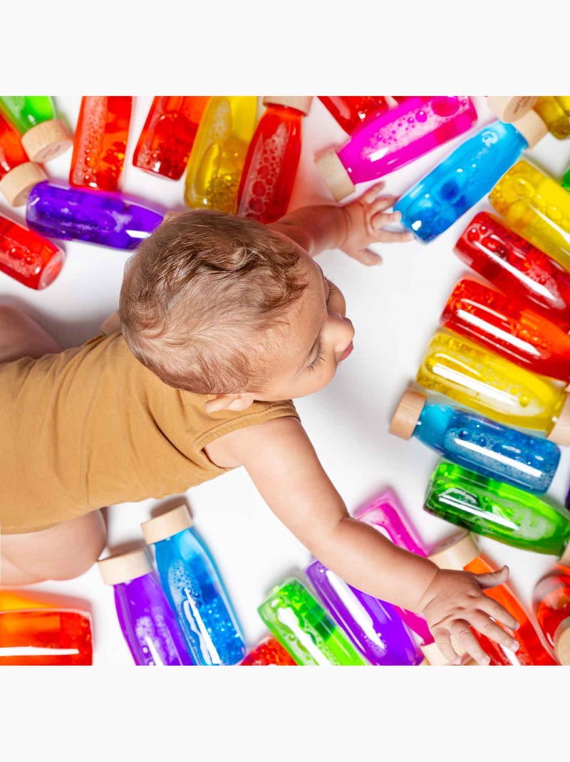 Giocattolo bottiglia sensoriale move per bambino | petit boum Marrone cioccolato - Kiabi