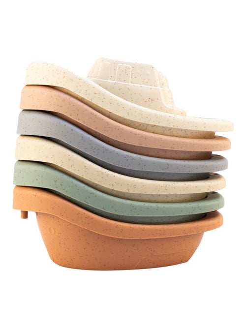 Giocattolo da bagno - set di 6 barche impilabili in paglia di grano | Magni - Kiabi