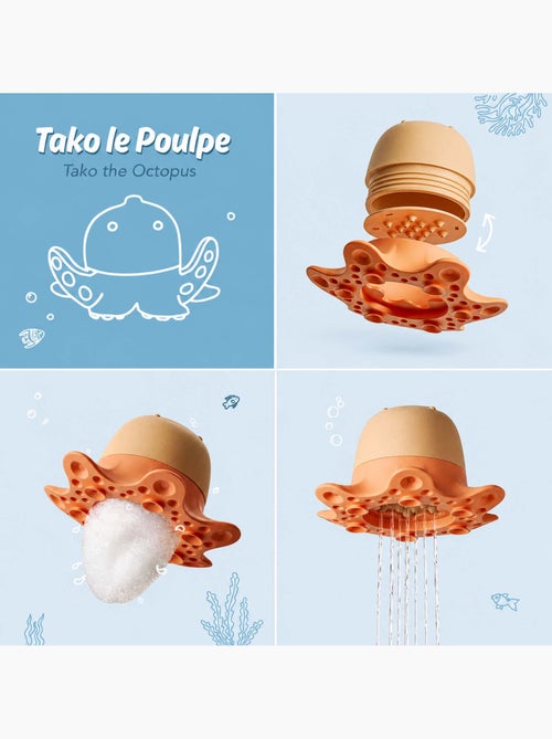 Giocattolo da bagno polpo per bebè schiuma e spruzzo | oppi® - Kiabi Giocattolo da bagno polpo per bebè schiuma e spruzzo | oppi® - Kiabi