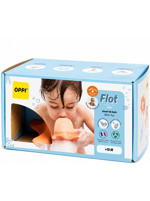 Giocattolo da bagno polpo per bebè schiuma e spruzzo | oppi® - Kiabi Giocattolo da bagno polpo per bebè schiuma e spruzzo | oppi® - Kiabi