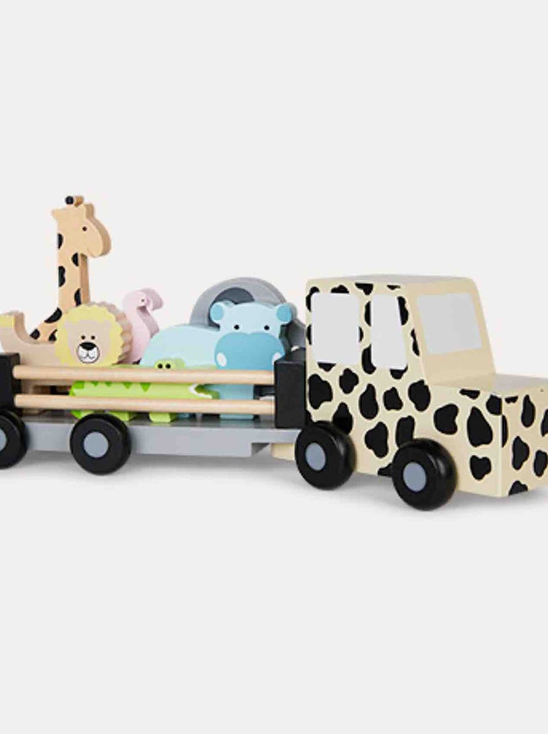 Giocattolo in legno - grande jeep safari | JaBaDaBaDo Multicolore - Kiabi