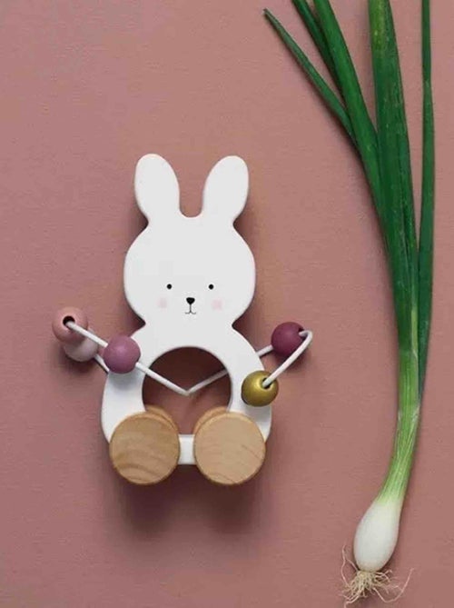 Giocattolo in legno da tirare, labirinto di perline coniglio | JaBaDaBaDo - Kiabi