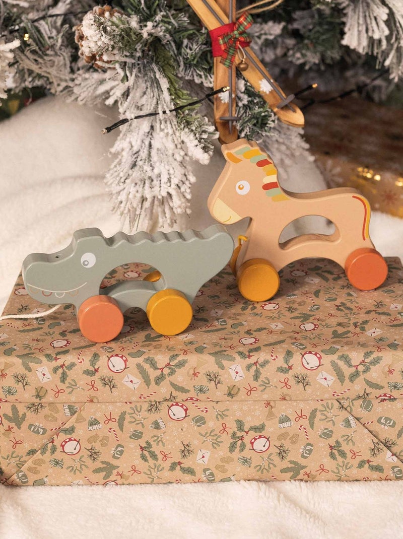 Giocattolo in legno da tirare Verde - Kiabi