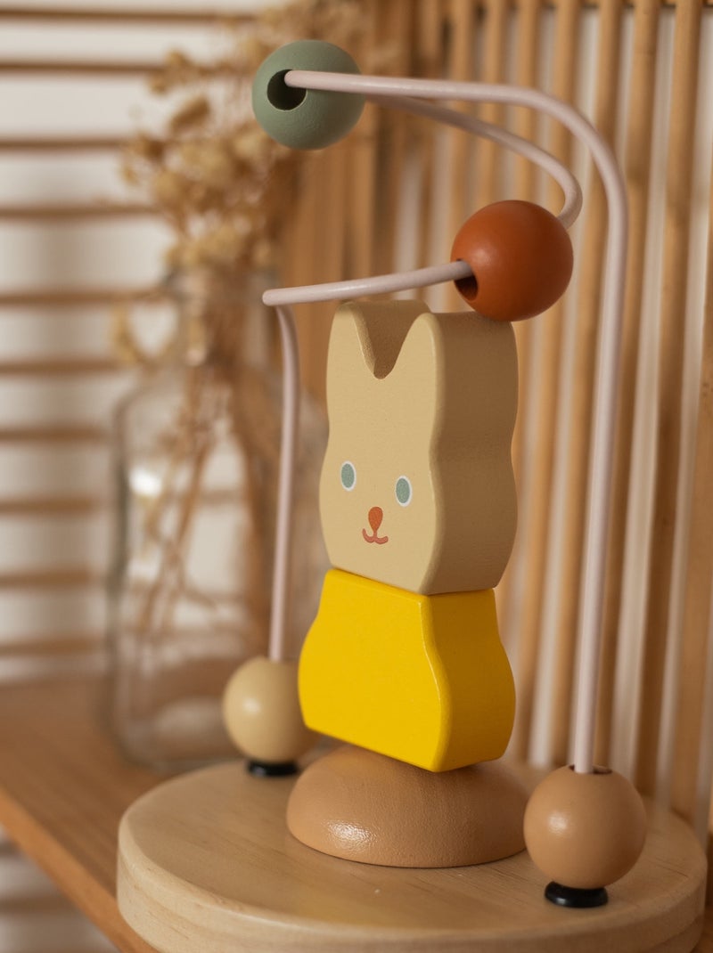 Giocattolo in legno labirinto con perline Multicolore - Kiabi