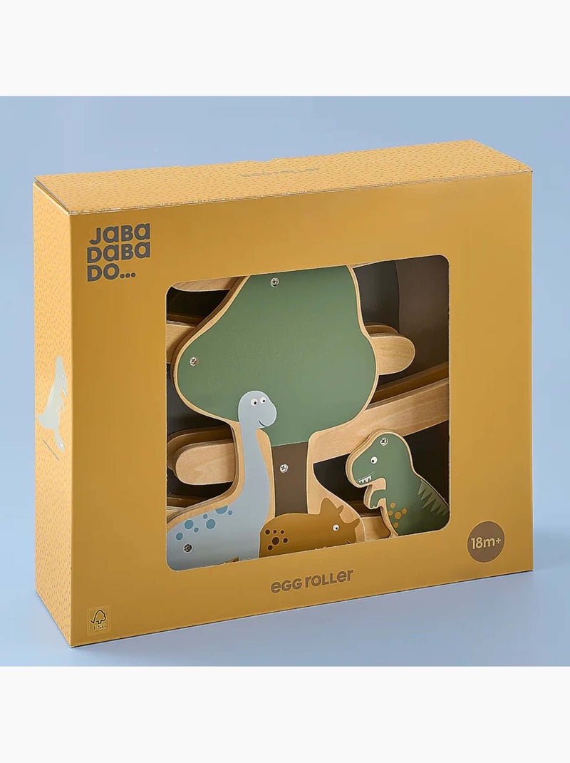 Giocattolo in legno pista con rampe circuito dinosauri | JaBaDaBaDo Verde - Kiabi