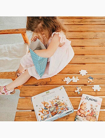 Giocattolo per bambini puzzle magico ad acqua colorabile e riutilizzabile | Sassi Junior