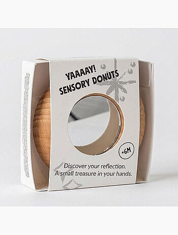 Giocattolo per neonati sonaglio sensoriale con specchio | petit boum | petit boum