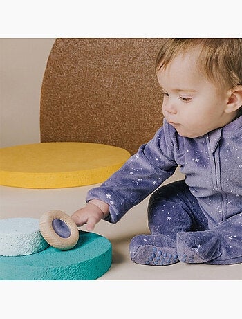 Giocattolo per neonati sonaglio sensoriale con specchio | petit boum | petit boum