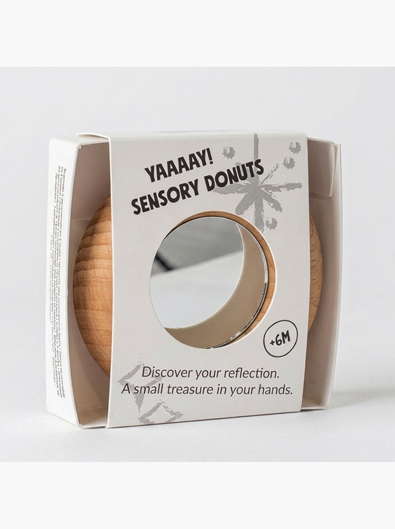 Giocattolo per neonati sonaglio sensoriale con specchio | petit boum | petit boum Argentato - Kiabi