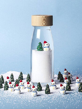 Giocattolo per neonato bottiglia sensoriale con suono | Petit Boum