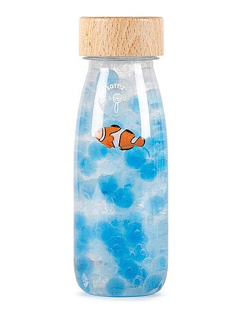 Giocattolo per neonato bottiglia sensoriale con suono | Petit Boum