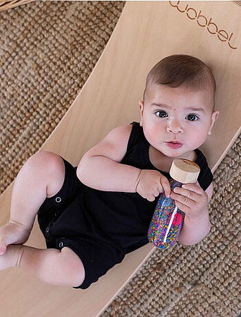 Giocattolo per neonato bottiglia sensoriale con suono | Petit Boum