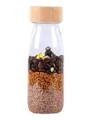 Giocattolo per neonato bottiglia sensoriale con suono | Petit Boum