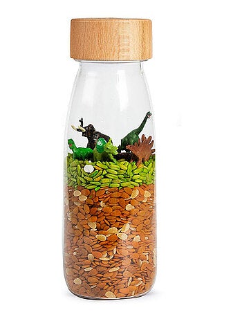 Giocattolo per neonato bottiglia sensoriale con suono | Petit Boum